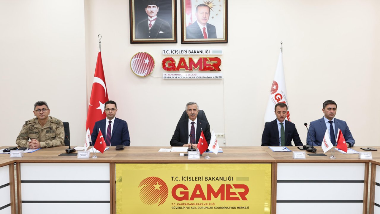 Kahramanmaraş izleme, değerlendirme ve koordinasyon kurulu toplandı