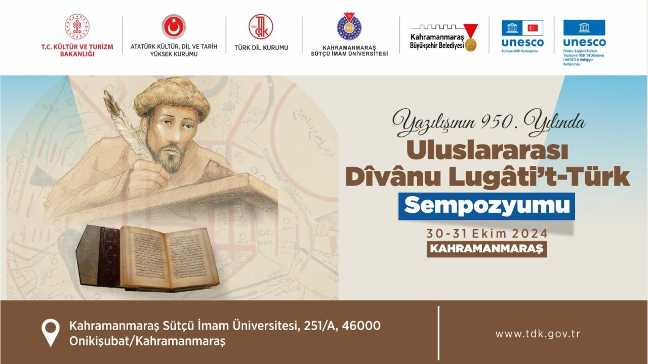 Kahramanmaraş Uluslararası Dîvânu Lugâti’t-Türk sempozyumuna ev sahipliği yapacak