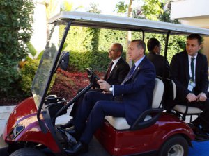 Cumhurbaşkanı Erdoğan 'buggy' koltuğunda