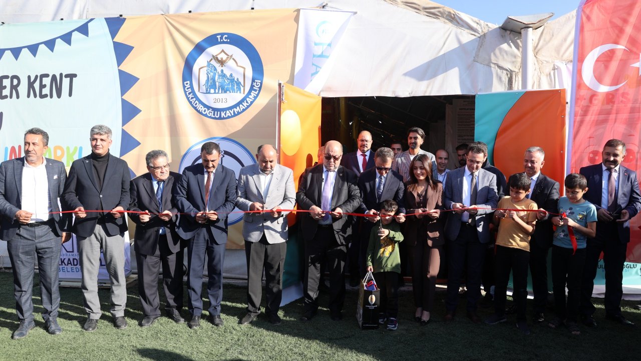 Dulkadiroğlu’nda konteyner kent çocuk oyun parkı açılışı