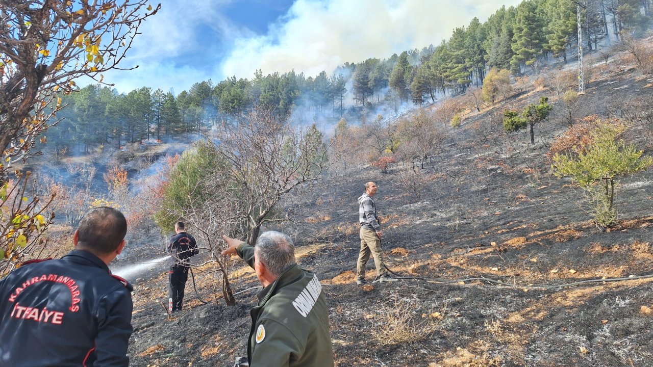 Kahramanmaraş'ta Ahır Dağı’ndaki yangın kontrol altına alındı