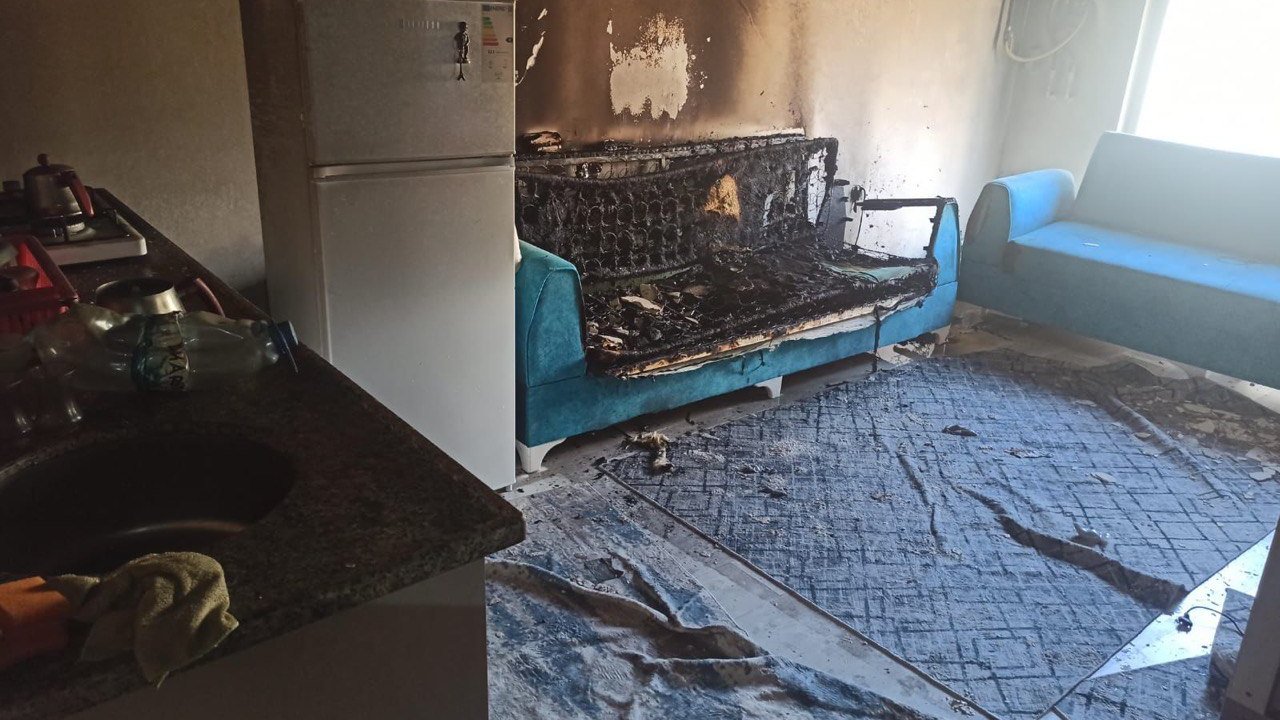 Kahramanmaraş’ta rezidansta korkutan yangın
