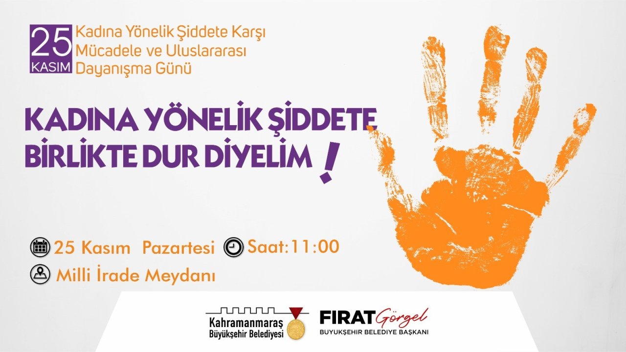 Kadına şiddete karşı hep birlikte güçlü bir ses olalım!