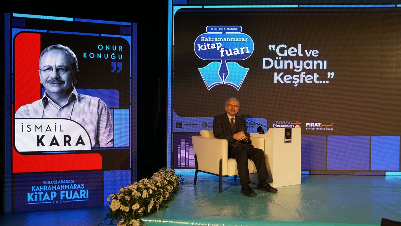 Fuarın onur konuğu İsmail Kara, KAFUM’da edebiyatseverlere seslendi