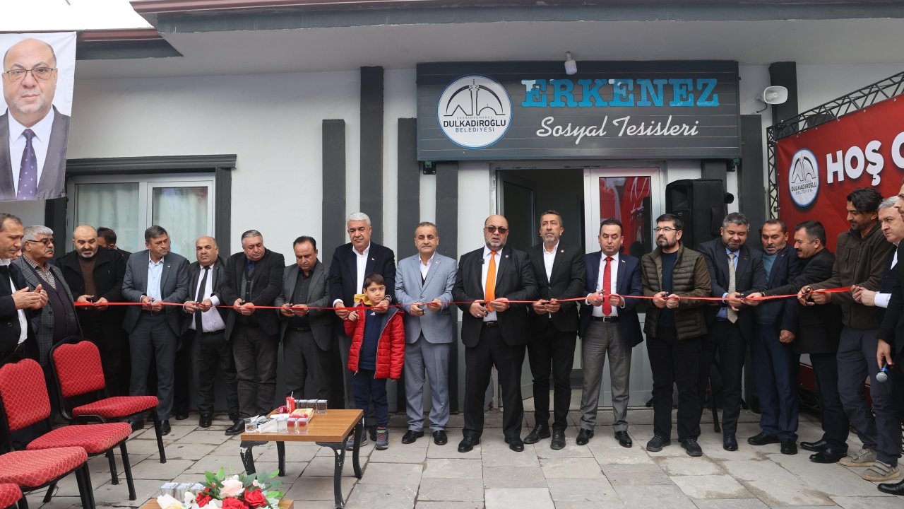 Erkenez Mahallesi Çok Amaçlı Sosyal Tesisi açıldı