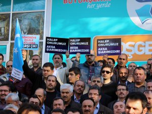 Kahramanmaraş'ta Bayırbucak Türkmenlerine saldırı protesto edildi