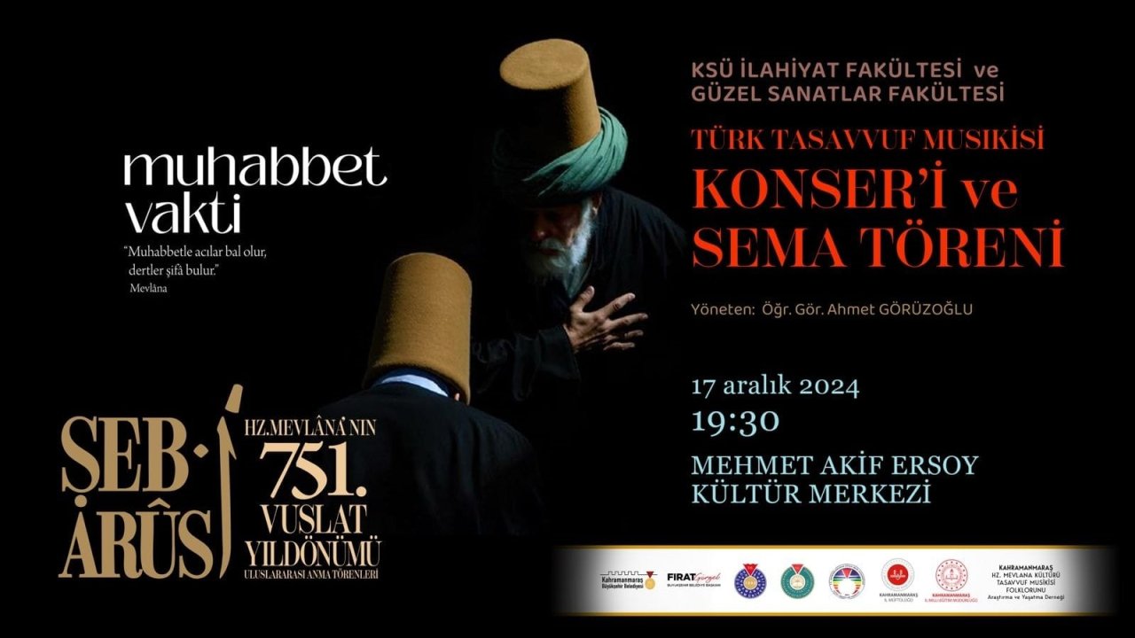 Hz. Mevlana, vuslatının 751. yıl dönümünde çeşitli etkinliklerle anılacak