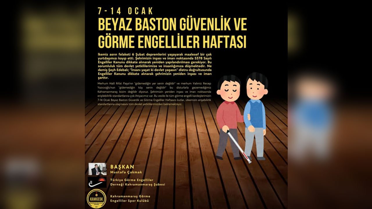 Başkan Çakmak: Kahramanmaraş'ı gezemiyorsak, bizim değildir