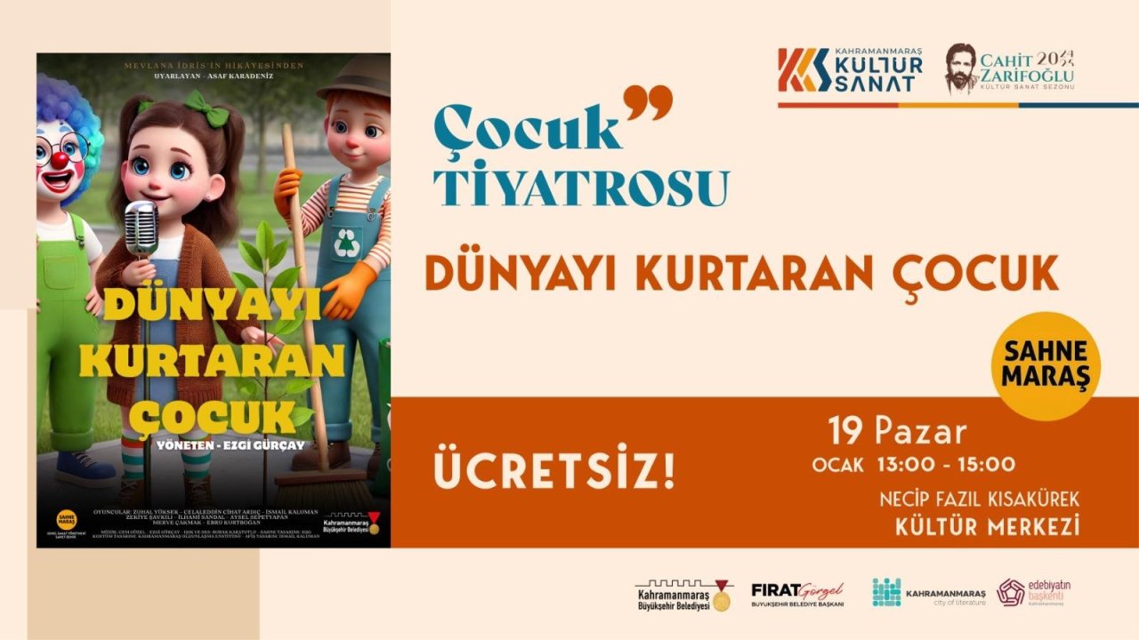 Sahne Maraş, yarıyıl tatilinde çocukları eğlendirmeye hazırlanıyor