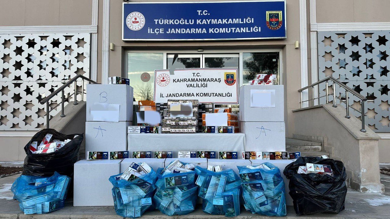 Kahramanmaraş'ta kaçak sigara operasyonu