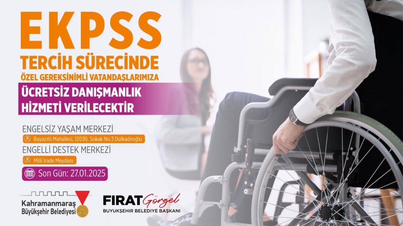 Büyükşehir, EKPSS tercih sürecinde de özel gereksinimli vatandaşların yanında