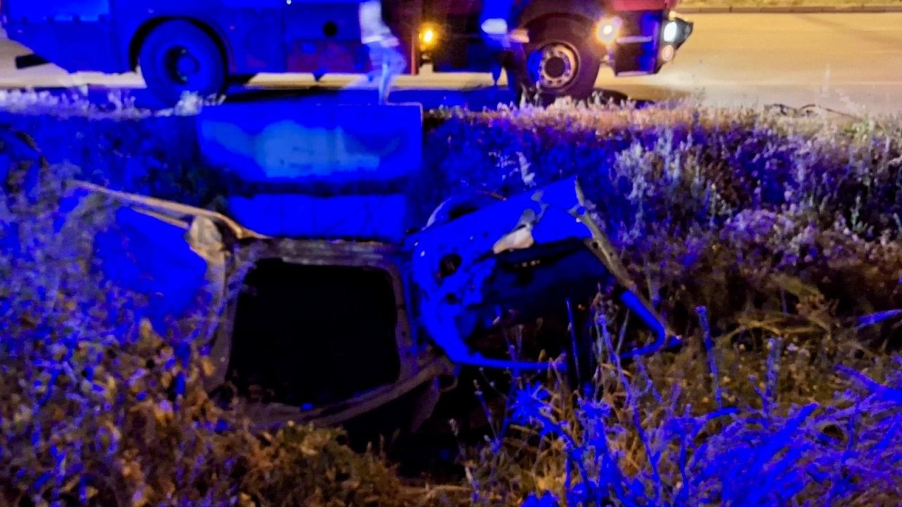 Kahramanmaraş’ta otomobil kanala uçtu
