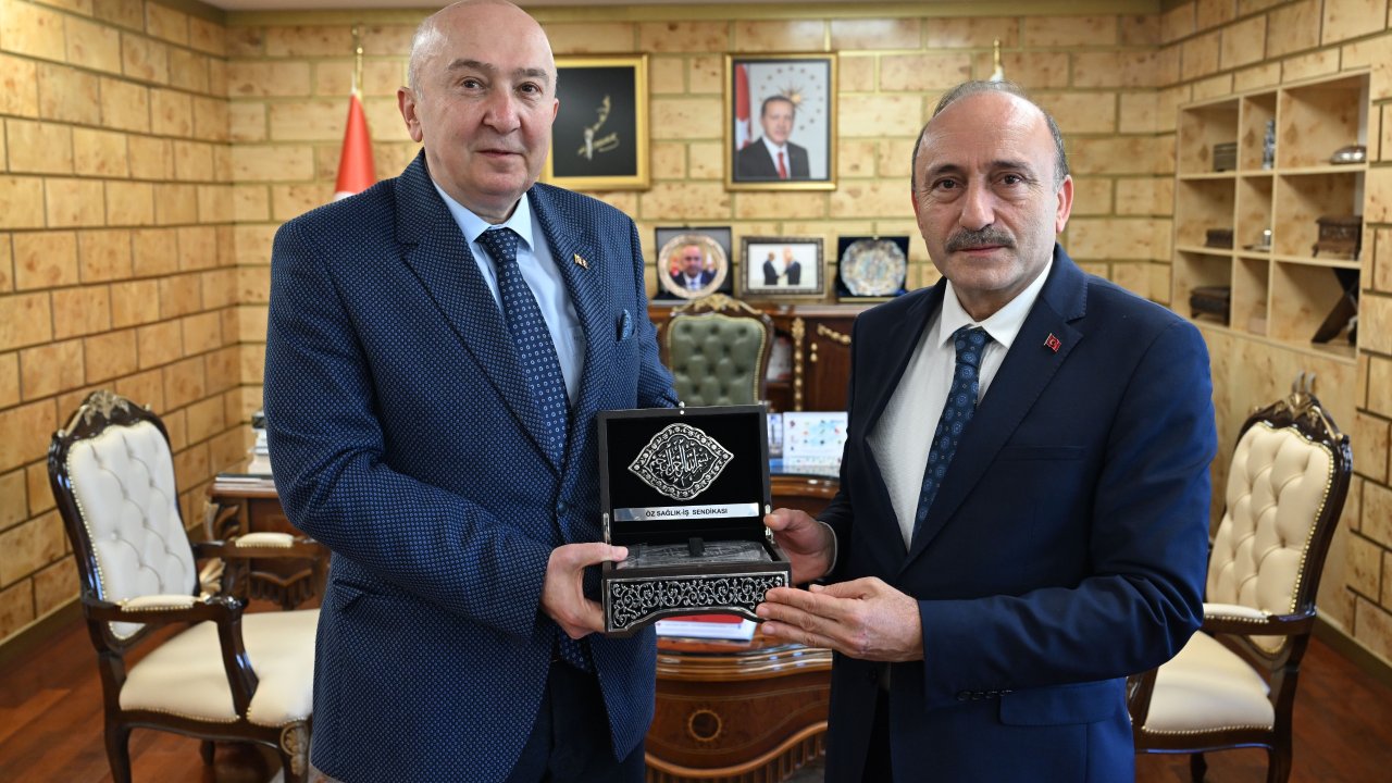 Öz Sağlık-İş Sendikasından KSÜ Rektörü Prof. Dr. Alptekin Yasım’a Ziyaret