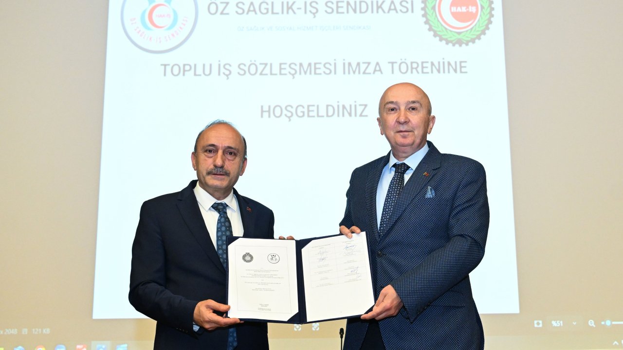 KSÜ ve Öz Sağlık-İş Sendikası Arasında Toplu İş Sözleşmesi İmzalandı