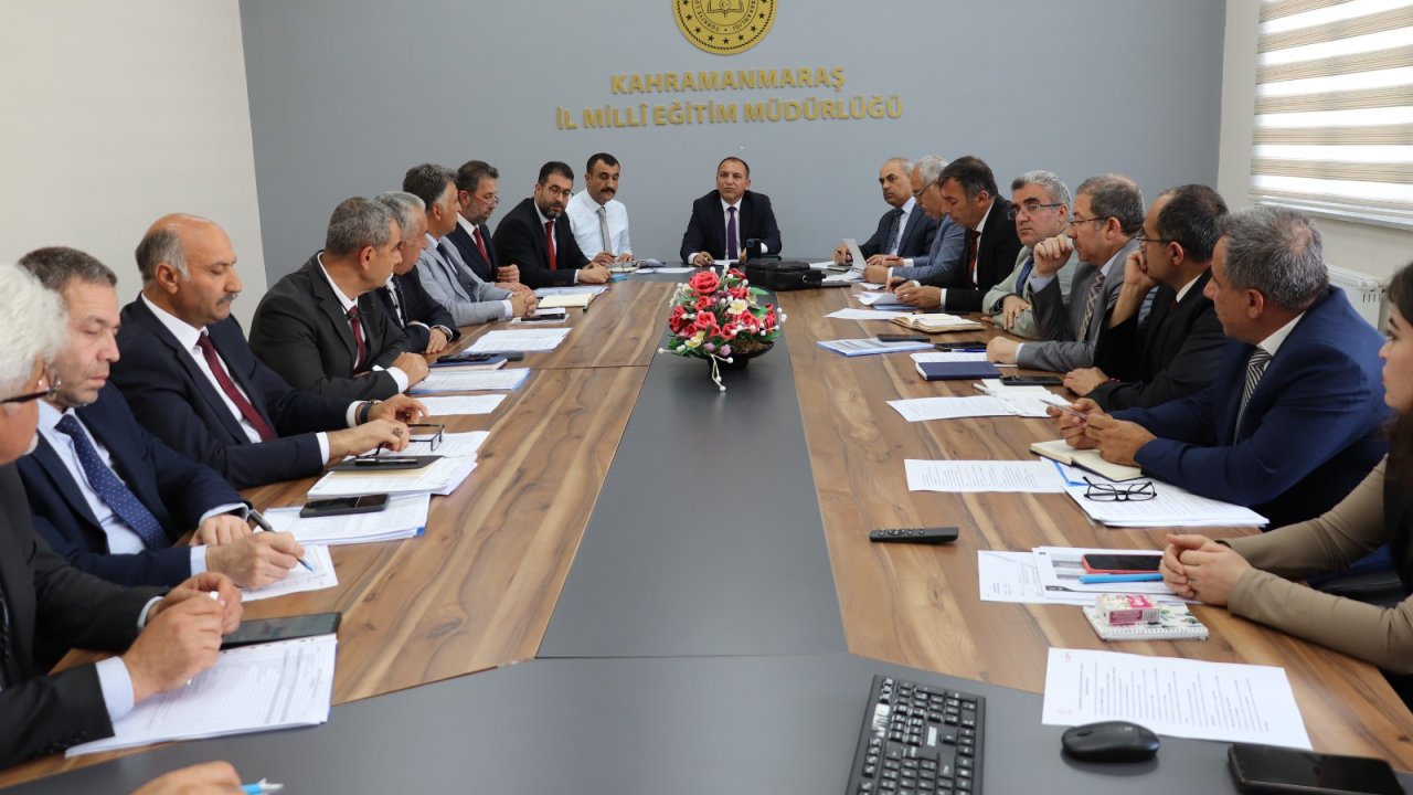 Kahramanmaraş’ta  Eğitim Değerlendirme Toplantısı yapıldı