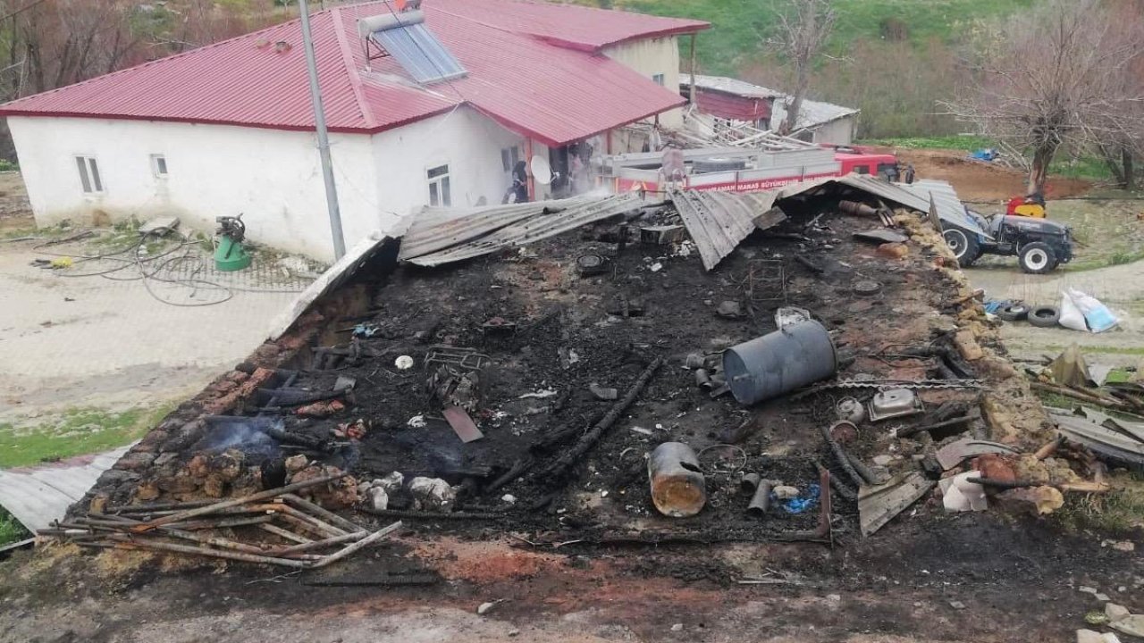 Elbistan’da depo yangının maddi hasara neden oldu