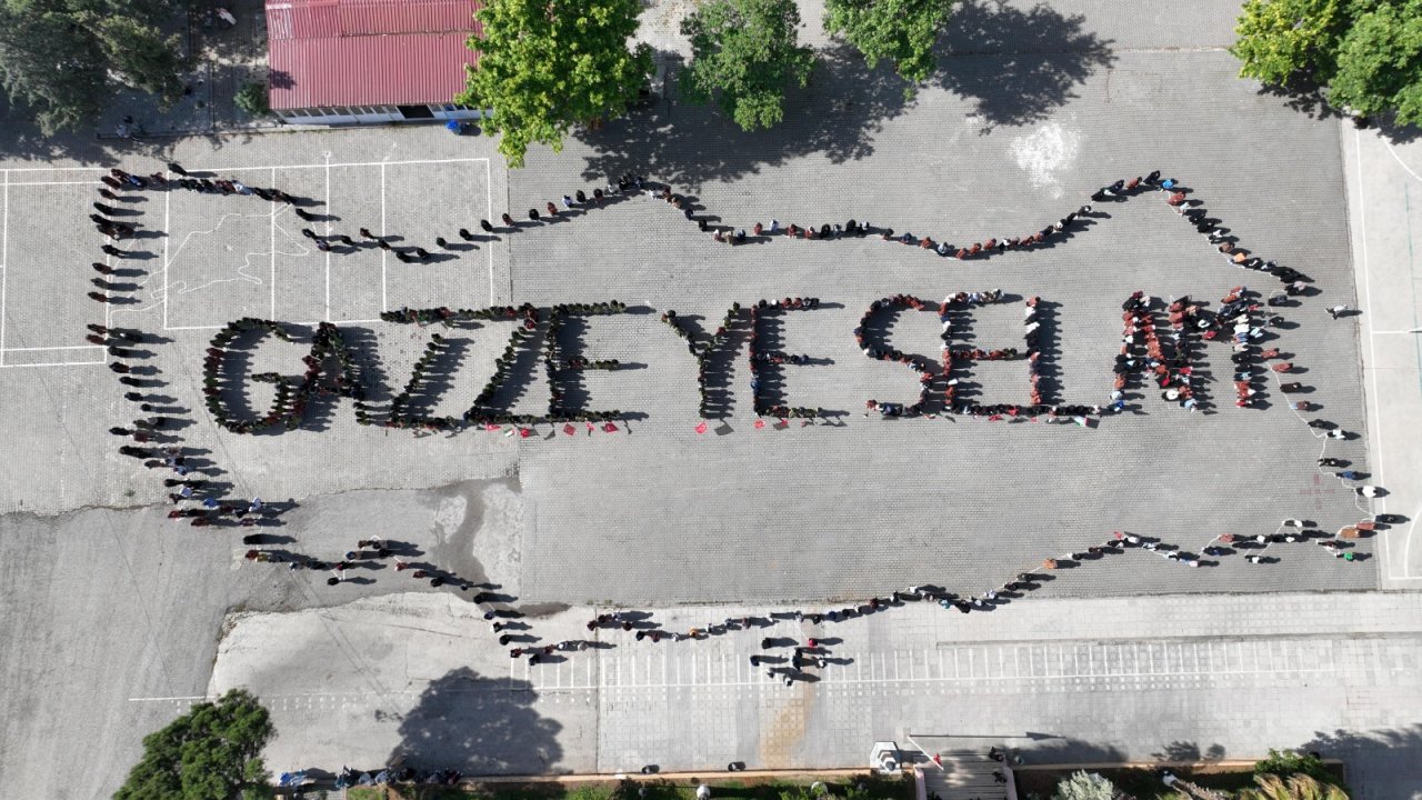 Hacı Mehmet Kalay Kız AİHL'den Gazze’ye Anlamlı Selam