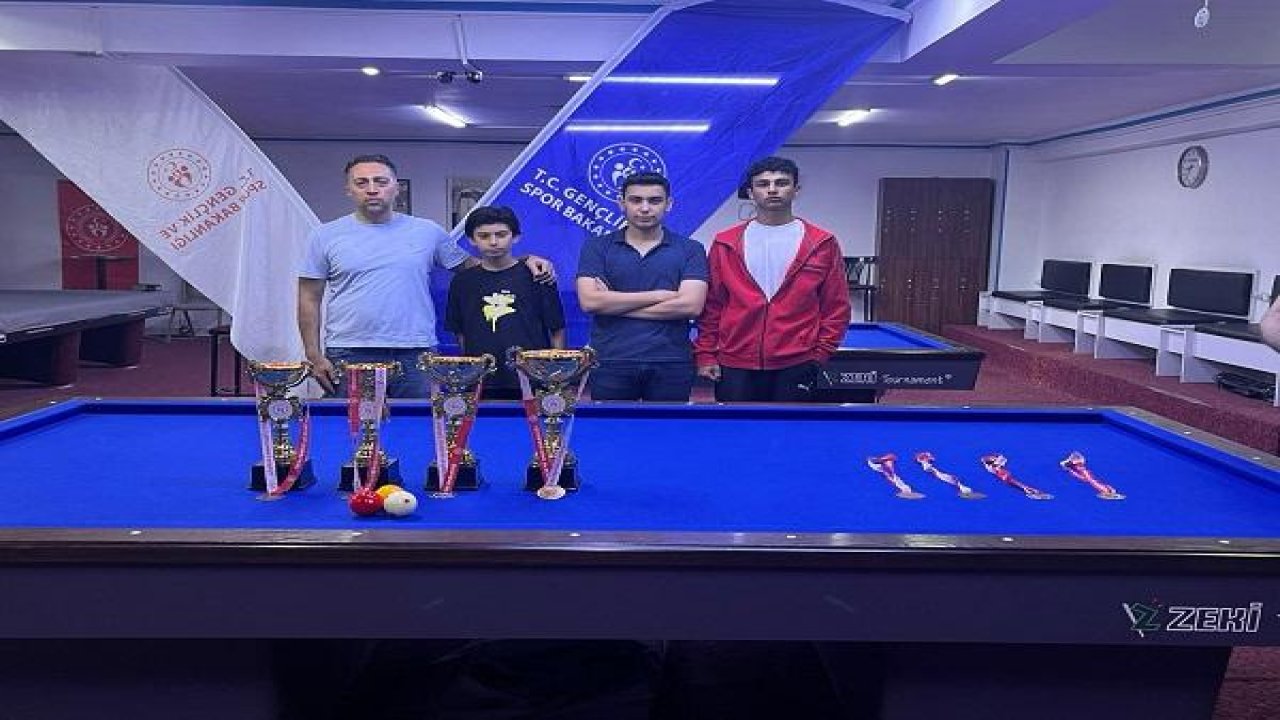 Kahramanmaraş’ta Bilardo Turnuvası Sona Erdi
