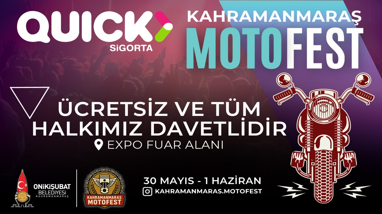 Onikişubat Belediyesi’nin katkılarıyla Kahramanmaraş Motofest başlıyor