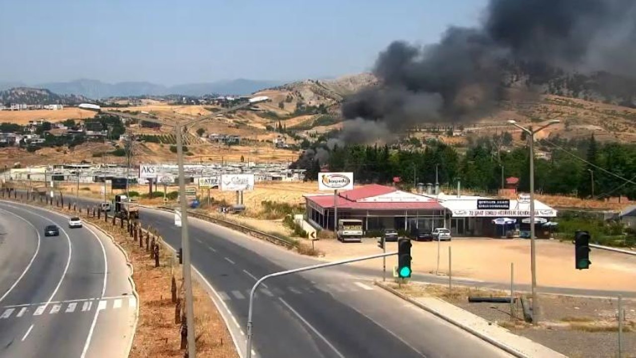 Kahramanmaraş konteynır kentte yangın