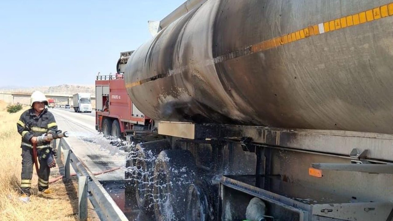 Kahramanmaraş’ta tanker yangını korkuttu