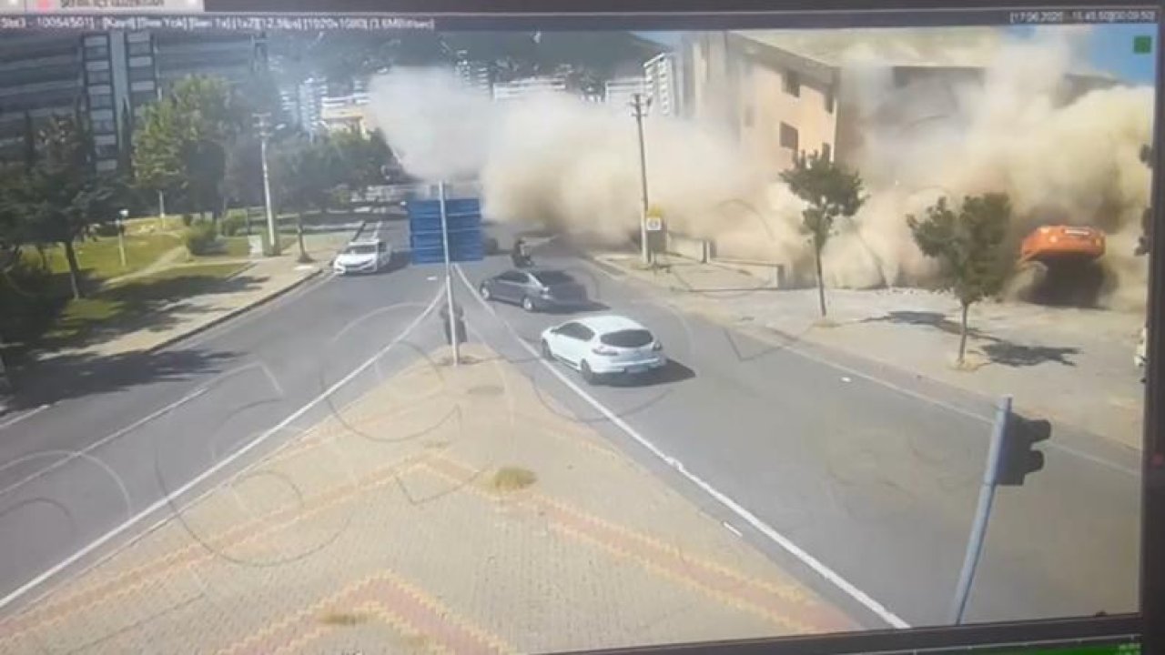 Kahramanmaraş'ta feci an kamerada