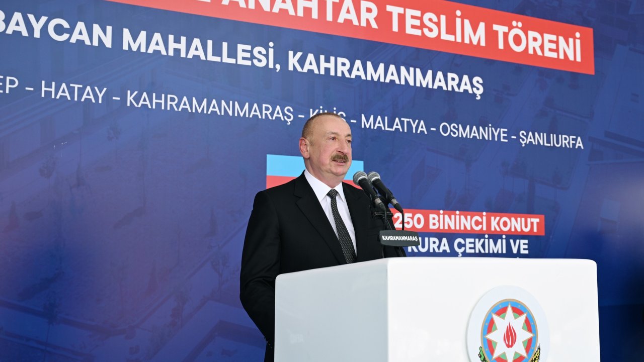 Aliyev:  Konutların Hızlı Tamamlanması Güçlü Türkiye'nin Tezahürüdür