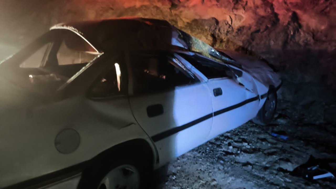 Afşin’de otomobil şarampole uçtu: 1 yaralı