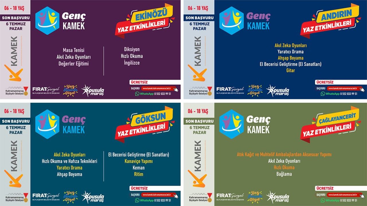 İlçelerde Yaz Kursları Başlıyor: Son Başvuru 6 Temmuz!