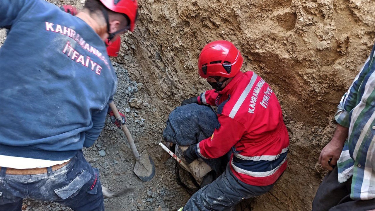 Kahramanmaraş’ta kendi kazdığı toprağın altında kaldı hayatını kaybetti