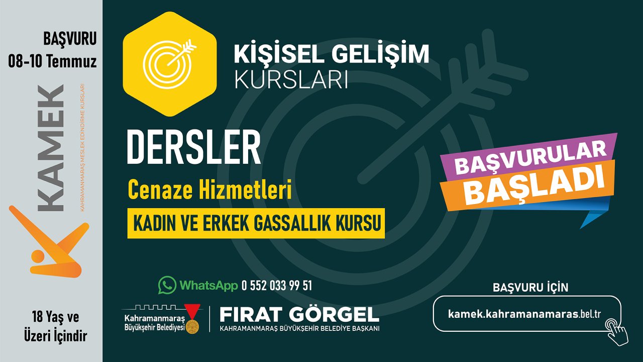 Kahramanmaraş’ta Manevi Bir Hizmet İçin Eğitim Fırsatı: