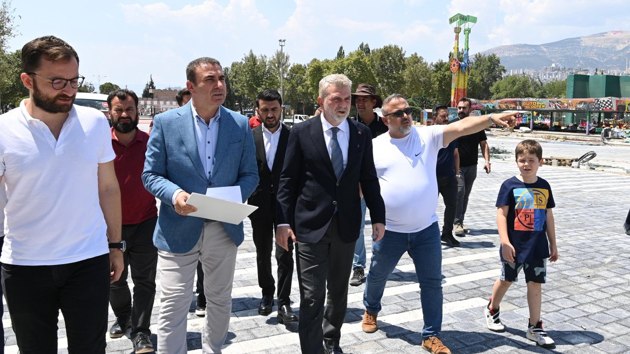 Başkan Görgel, fuar öncesi Atatürk Parkı’ndaki hazırlıkları inceledi