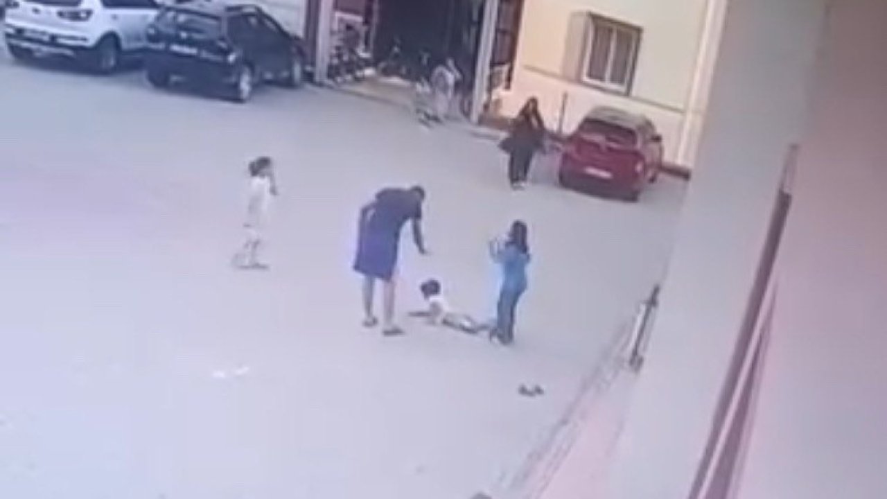 Kahramanmaraş’ta küçücük çocuğa şiddet! O anlar kamerada