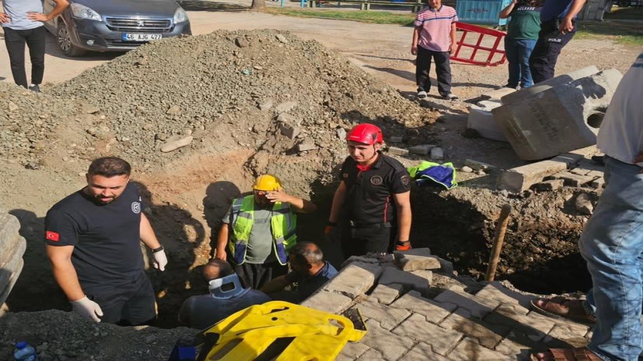 Kahramanmaraş’ta işçi göçük altında kaldı