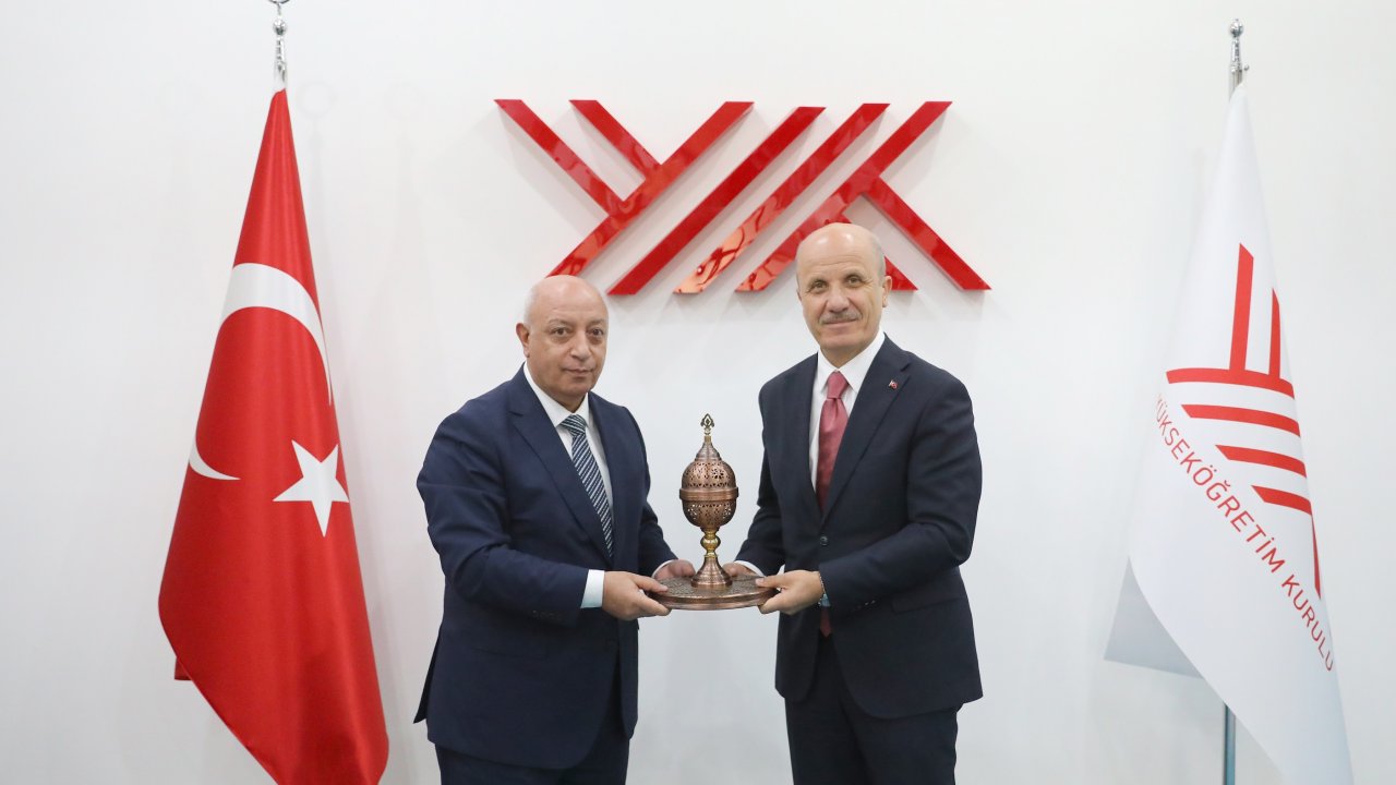 YÖK Başkanı Prof. Dr. Özvar, KİÜ Rektörü Prof. Dr. Bakan’ı Kabul Etti