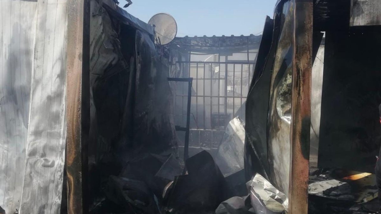 Kahramanmaraş konteyner yangını paniğe neden oldu