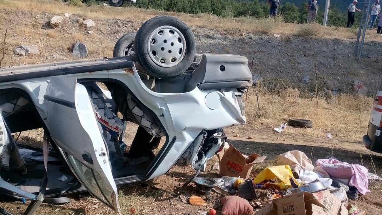 Kahramanmaraş’ta otomobil takla attı: 1 ölü 1 yaralı