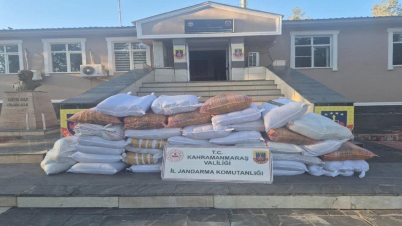 Kahramanmaraş’ta 1000 kilogram kaçak tütün ele geçirildi