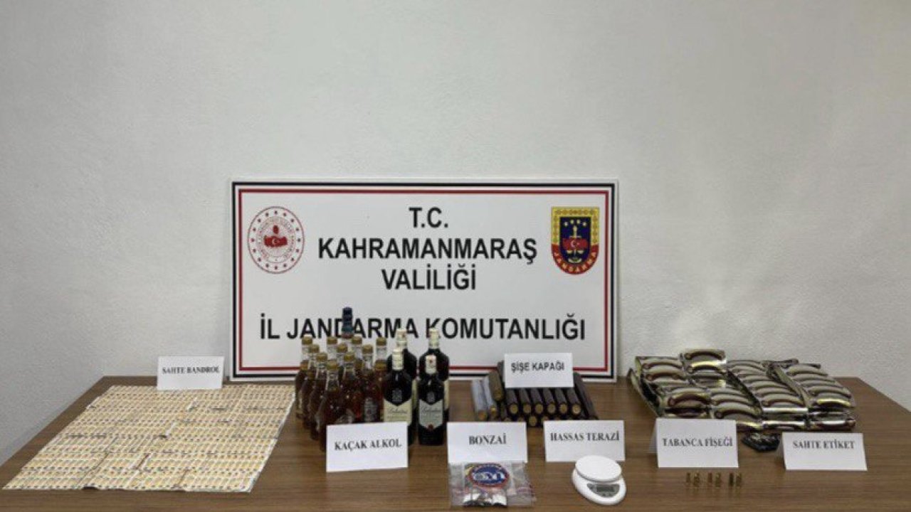 Kahramanmaraş’ta kaçak alkol operasyonu