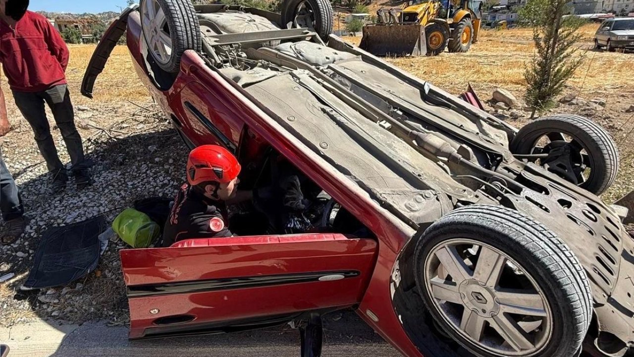 Kahramanmaraş’ta otomobil takla attı: 1 yaralı