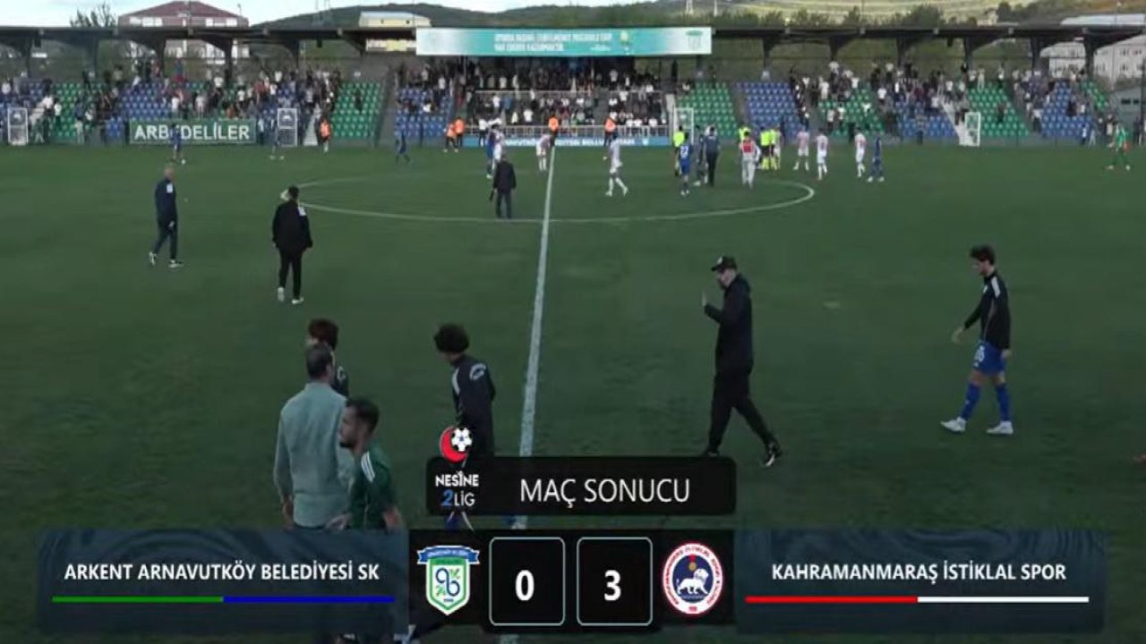 Arnavutköy Belediyespor 0-3 Kahramanmaraş İstiklalspor