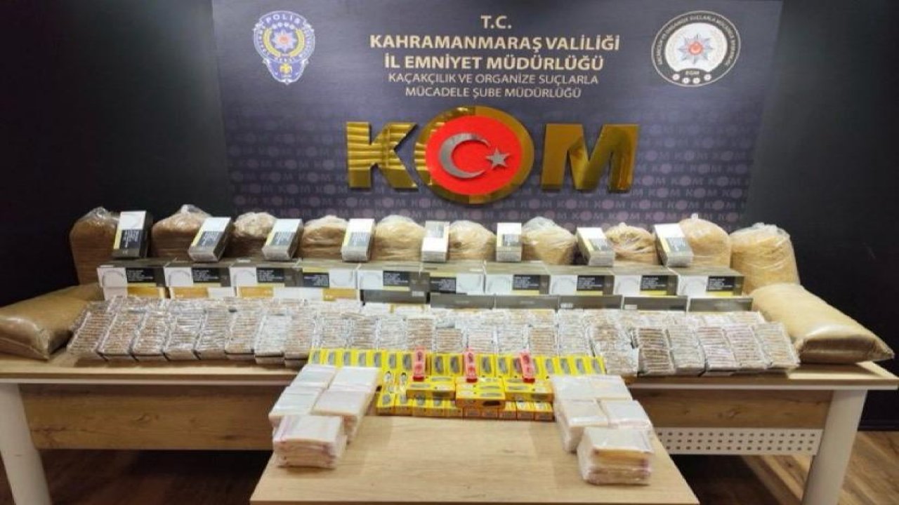 Kahramanmaraş’ta kaçak sigara operasyonu