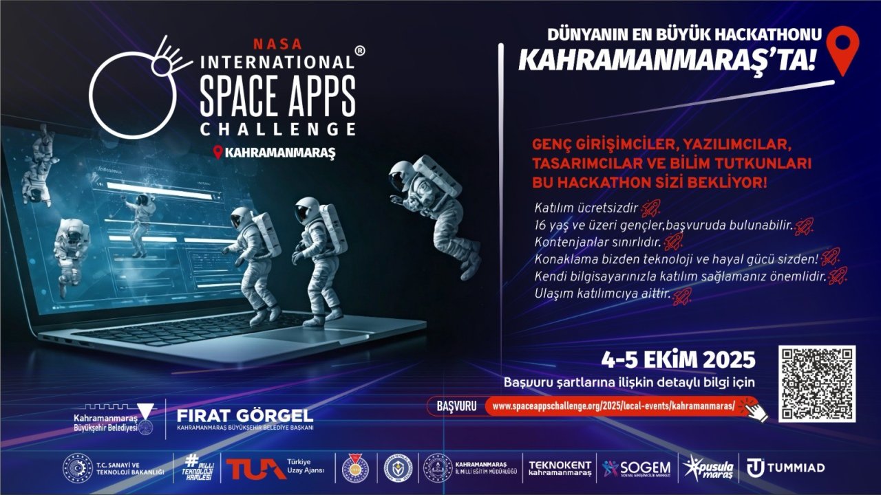 NASA’nın Global İnovasyon Maratonu İlk Kez Kahramanmaraş’ta Düzenlenecek