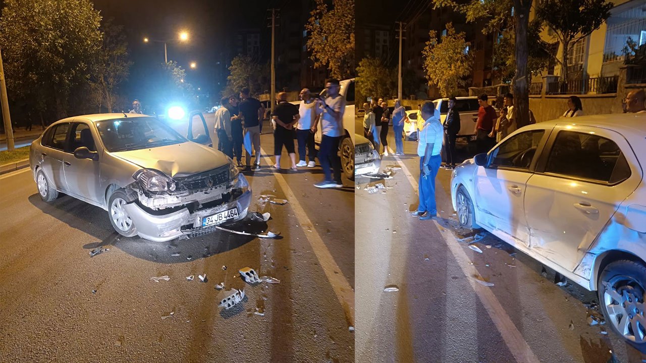 Kahramanmaraş’ta otomobil park halindeki araca çarptı: 1 yaralı