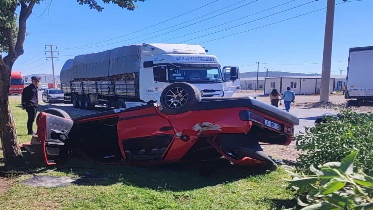 Kahramanmaraş’ta otomobil takla attı: 2 yaralı
