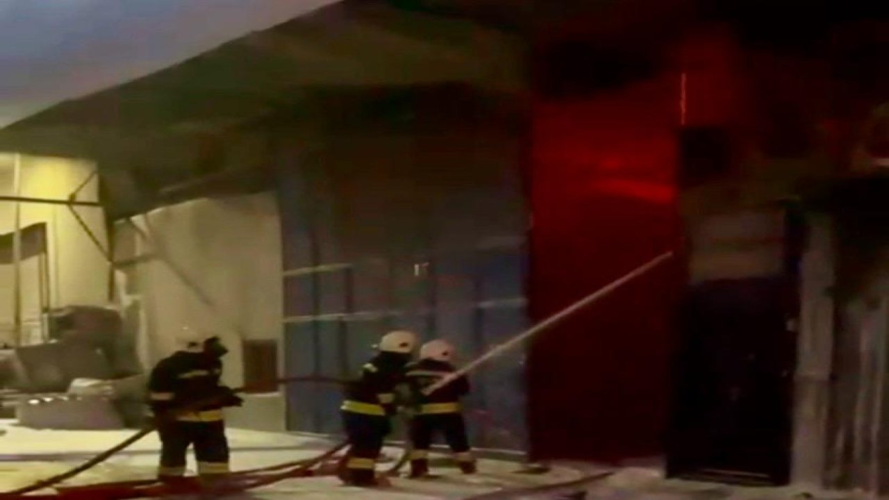 Kahramanmaraş’ta işyerinde yangın