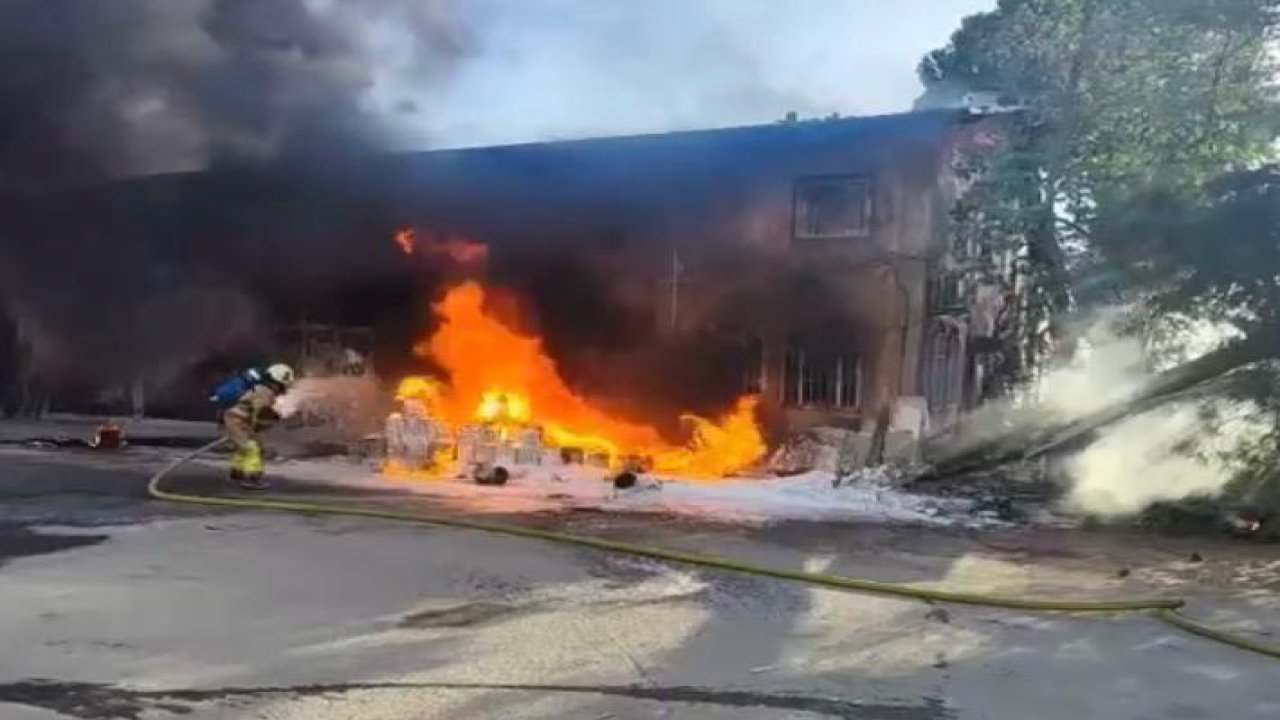 Kahramanmaraş’ta işyeri yangını: 1 yaralı