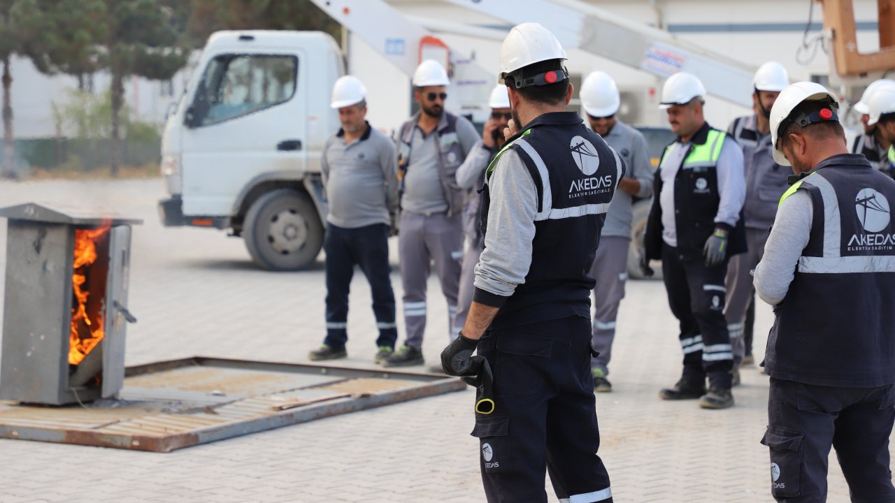AKEDAŞ Elektrik Dağıtım A.Ş.’den Yangın Tatbikatı