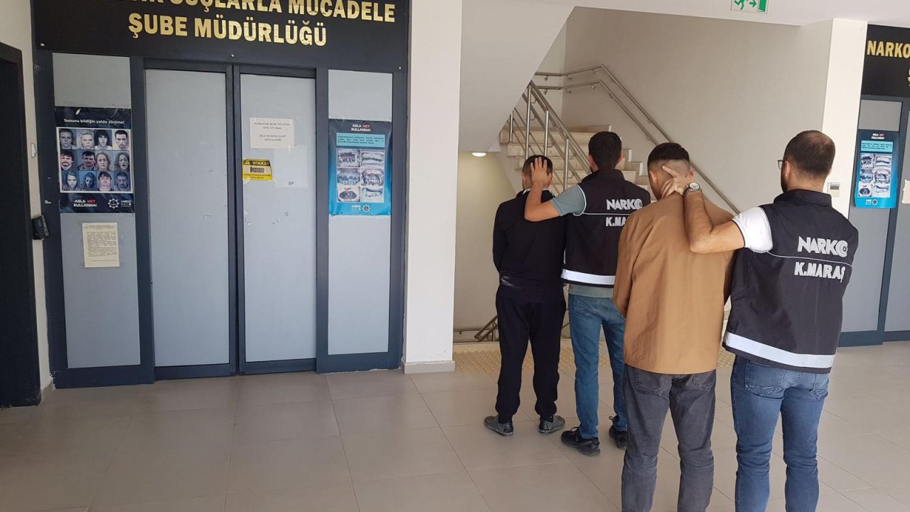 Kahramanmaraş’ta Narkotik Operasyonu: 3 Şüpheli Tutuklandı
