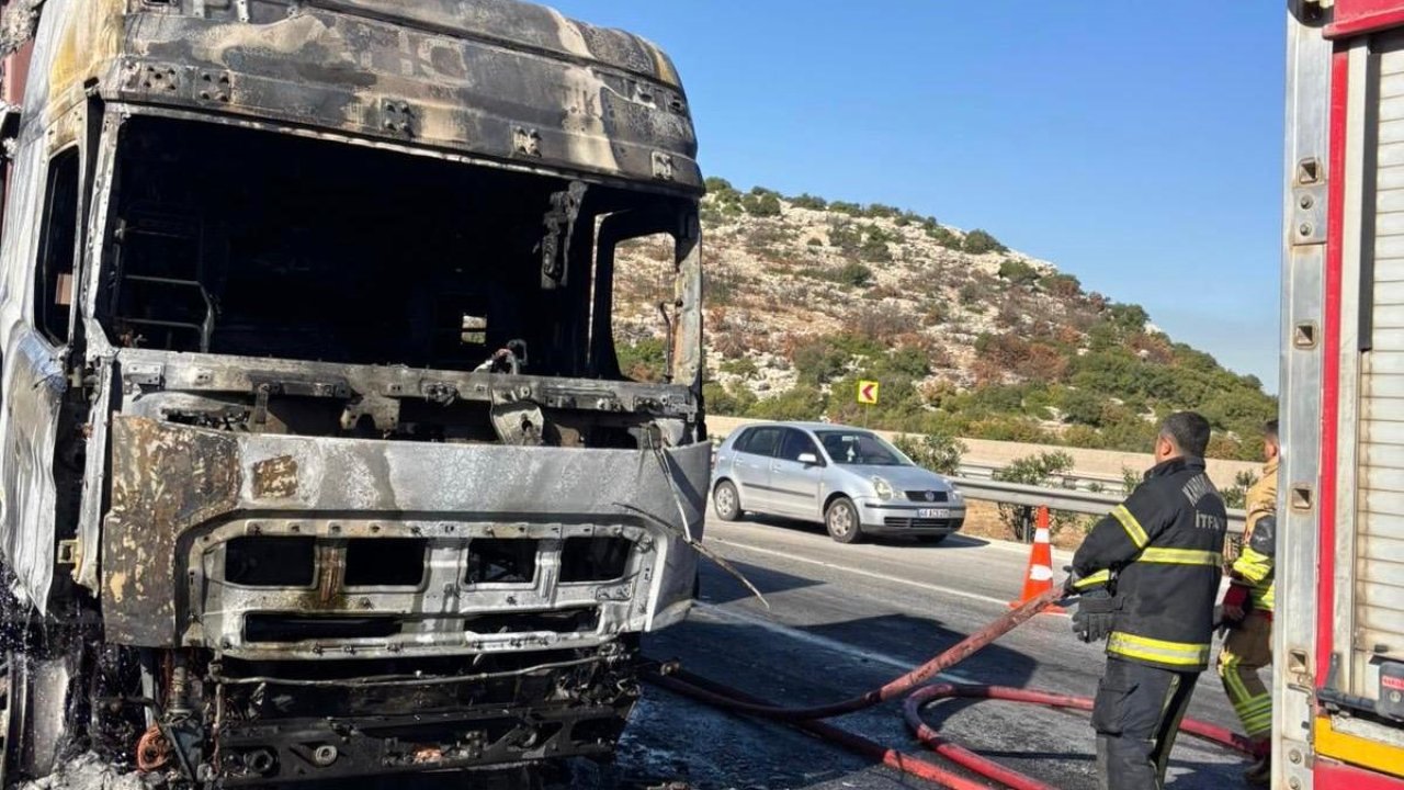 Kahramanmaraş’ta tır yangını